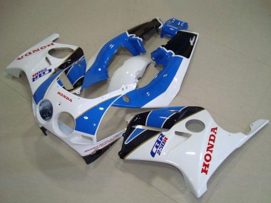 Cheap 1988-1989 Honda CBR250RR MC19 Motorcycle Fairings - White Light Blue Glossy Black Canada