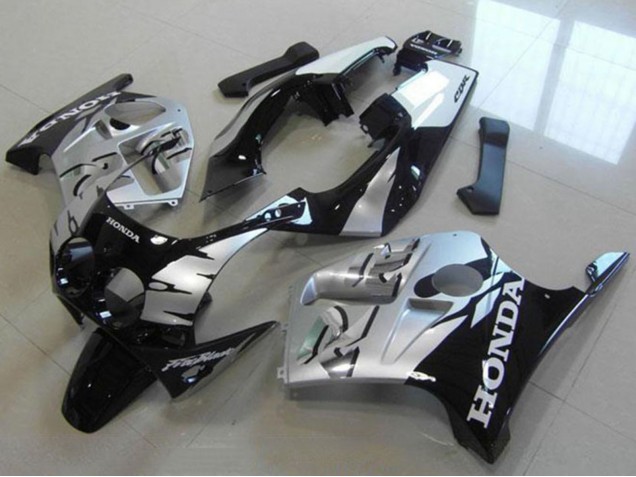 1988-1989 Honda CBR250RR MC19 Motorcycle Fairings - Silver Glossy Black Canada