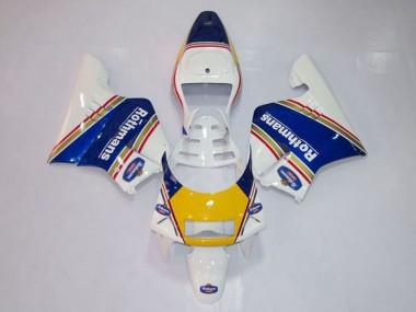 Cheap 1994-1996 Honda NSR250R MC28 P4 Motorcycle Fairings - White Blue Yellow Gold Rothmans Canada