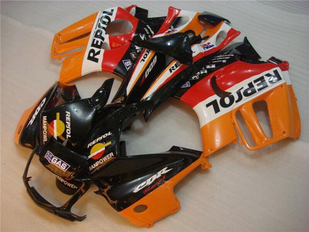 1995-1996 Honda CBR600 F3 Motorcycle Fairings - Orange White Red Glossy Black Repsol Canada