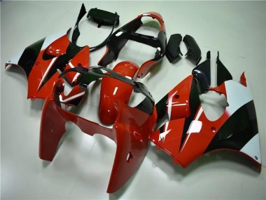 Cheap 2000-2002 Kawasaki ZX6R Motorcycle Fairings - White Red Glossy Black Canada