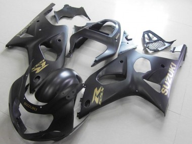 Cheap 2000-2002 Suzuki GSXR 1000 Motorcycle Fairings - Matte Black Gold Decal Canada