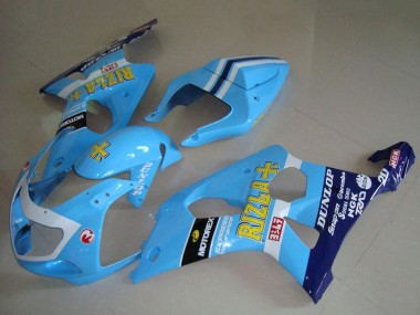 Cheap 2000-2002 Suzuki GSXR 1000 Motorcycle Fairings - Light Blue Yellow Black White Yellow Rizla Canada
