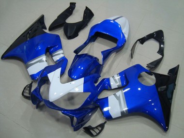 Cheap 2001-2003 Honda CBR600 F4i Motorcycle Fairings - White Blue Glossy Black Canada