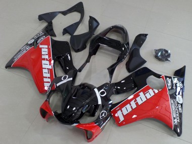 Cheap 2001-2003 Honda CBR600 F4i Motorcycle Fairings - Glossy Black Red White Jordan Canada