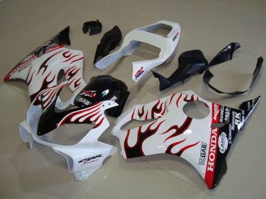 Cheap 2001-2003 Honda CBR600 F4i Motorcycle Fairings - White Red Glossy Black Flame Canada