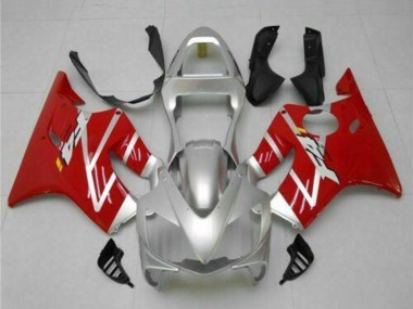 Cheap 2001-2003 Honda CBR600 F4i Motorcycle Fairings Kits - Silver Red Canada