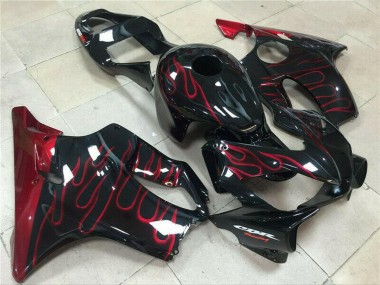 Cheap 2001-2003 Honda CBR600 F4i Motorcycle Fairing - Glossy Black Red Flame Canada