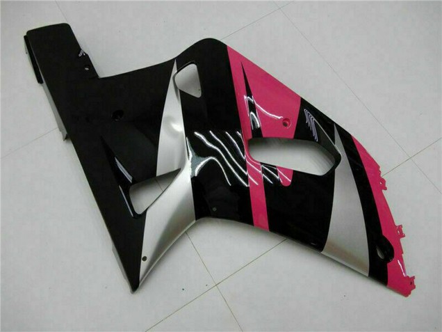 2001-2003 Suzuki GSXR 600/750 Motorcycle Fairings - Pink Silver Glossy Black Canada