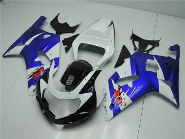 Cheap 2001-2003 Suzuki GSXR 600/750 Motorcycle Fairings - White Blue Black Canada