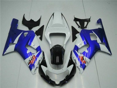 Cheap 2001-2003 Suzuki GSXR 600/750 Motorcycle Fairings - White Blue Black Canada