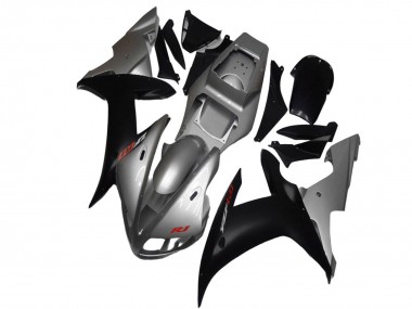 Cheap 2002-2003 Yamaha YZF R1 Motorcycle Fairings - Silver Matte Black Canada