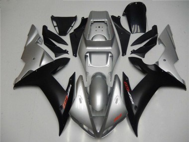 Cheap 2002-2003 Yamaha YZF R1 Motorcycle Fairings - Silver Matte Black Canada