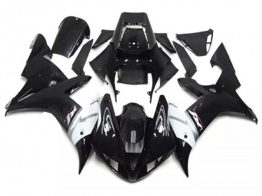 Cheap 2002-2003 Yamaha YZF R1 Motorcycle Fairings - Glossy Black White Silver Canada