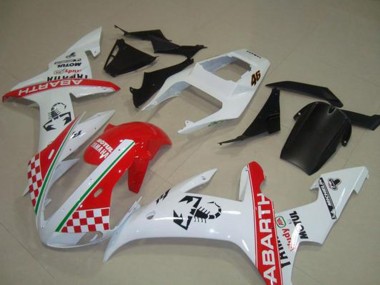 Cheap 2002-2003 Yamaha YZF R1 Motorcycle Fairings - White Red Green Abarth Motul Michelin Canada