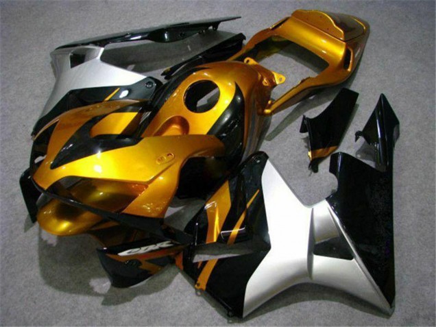 2003-2004 Honda CBR600RR Motorcycle Fairing - Silver Gold Glossy Black Canada