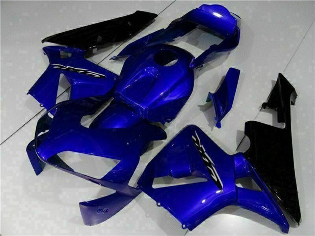 2003-2004 Honda CBR600RR Motorcycle Fairing Kits - Blue Glossy Black Canada