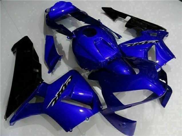 2003-2004 Honda CBR600RR Motorcycle Fairing Kits - Blue Glossy Black Canada
