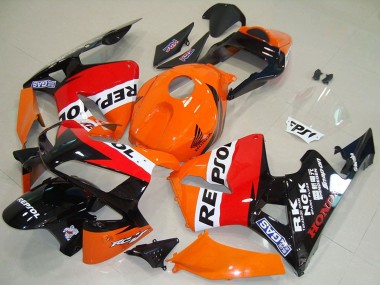 Cheap 2003-2004 Honda CBR600RR Motorcycle Fairing - Orange White Red Glossy Black Repsol Canada