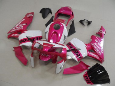 Cheap 2003-2004 Honda CBR600RR Motorcycle Fairings - White Pink Black Repsol Canada