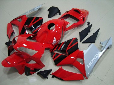Cheap 2003-2004 Honda CBR600RR Motorcycle Fairings - Red Silver Glossy Black Canada