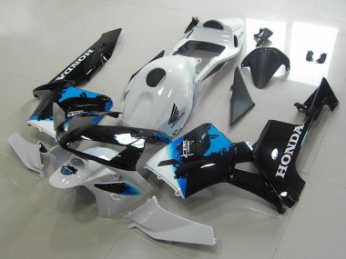 Cheap 2003-2004 Honda CBR600RR Motorcycle Fairings - White Blue Glossy Black Canada