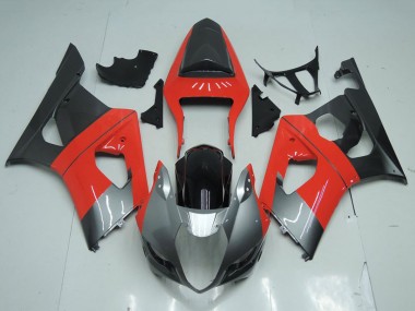 Cheap 2003-2004 Suzuki GSXR 1000 Motorcycle Fairing - Red Silver Black Canada