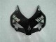2004-2005 Honda CBR1000RR Motorcycle Fairings - Glossy Black White West Mobil Michelin Canada