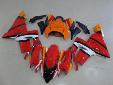 Cheap 2004-2005 Kawasaki ZX10R Motorcycle Fairings - Orange Black and White Canada