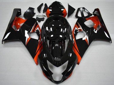Cheap 2004-2005 Suzuki GSXR 600/750 Motorcycle Fairings - Glossy Black Red Stripe Canada