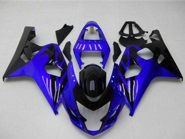 Cheap 2004-2005 Suzuki GSXR 600/750 Motorcycle Fairings - Blue Glossy Black Canada