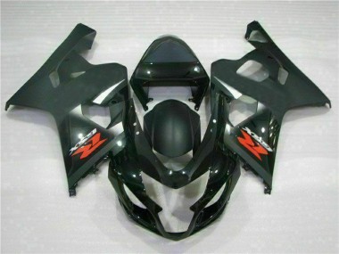 Cheap 2004-2005 Suzuki GSXR 600/750 Motorcycle Fairings - Glossy Black Matte Black Red Decal Canada