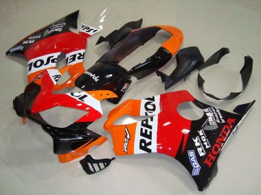 Cheap 2004-2007 Honda CBR600 F4i Motorcycle Fairing - Orange White Red Glossy Black Repsol Canada