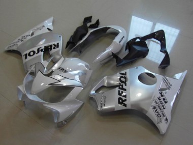 Cheap 2004-2007 Honda CBR600 F4i Motorcycle Fairings - White Silver Black Repsol Canada