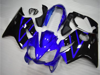 Cheap 2004-2007 Honda CBR600 F4i Motorcycle Fairing Kits - Blue Glossy Black Canada