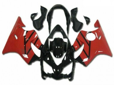 Cheap 2004-2007 Honda CBR600 F4i Motorcycle Fairings Kits - Red Glossy Black Canada