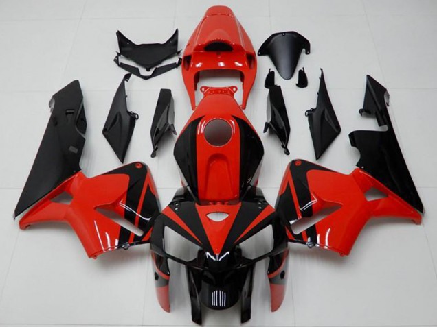 2005-2006 Honda CBR600RR Abs Fairings - Red Black Canada