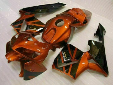 Cheap 2005-2006 Honda CBR600RR Motorcycle Fairing Kits - Orange Black Canada