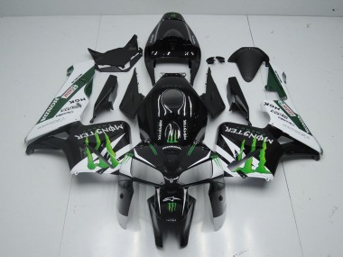 Cheap 2005-2006 Honda CBR600RR Motorcycle Fairing - Glossy Black White Green Monster Canada