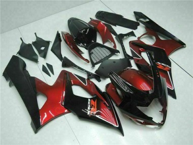 Cheap 2005-2006 Suzuki GSXR 1000 Motorcycle Fairing - Red Glossy Black Canada