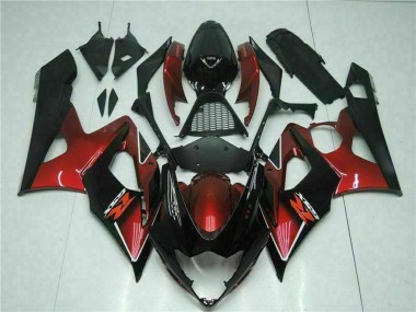 Cheap 2005-2006 Suzuki GSXR 1000 Motorcycle Fairing - Red Glossy Black Canada