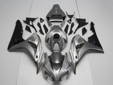 Cheap 2006-2007 Honda CBR1000RR Motorcycle Fairing Kits - Silver Glossy Black Canada
