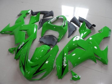 Cheap 2006-2007 Kawasaki ZX10R Motorcycle Fairings - Green Black Stripe Canada