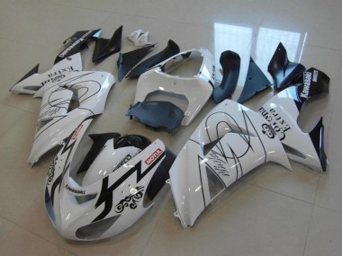 Cheap 2006-2007 Kawasaki ZX10R Motorcycle Fairings - White Black Red Motul Corona Extra Canada