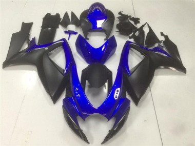 Cheap 2006-2007 Suzuki GSXR 600/750 Motorcycle Fairings - Blue Matte Black Canada
