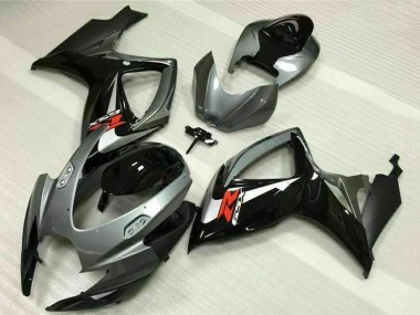 Cheap 2006-2007 Suzuki GSXR 600/750 Motorcycle Fairings - Silver Grey Glossy Black Red Canada