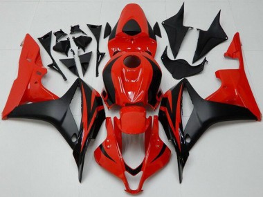 Cheap 2007-2008 Honda CBR600RR Bike Fairings - Red Matte Black Canada