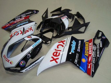 Cheap 2007-2014 Ducati 1098 Motorcycle Fairings - White Blue Red Glossy Black Black Xerox Valsir Canada