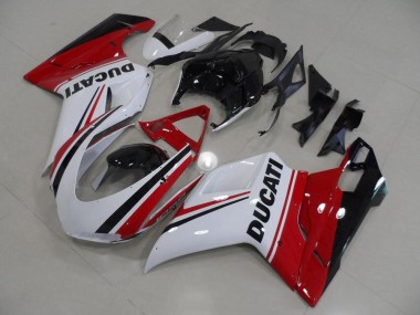 Cheap 2007-2014 Ducati 1098 Motorcycle Fairings - White Red Green Glossy Black Canada