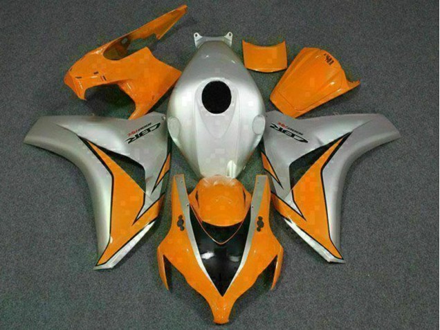 2008-2011 Honda CBR1000RR Motorcycle Fairings - Silver Orange Canada
